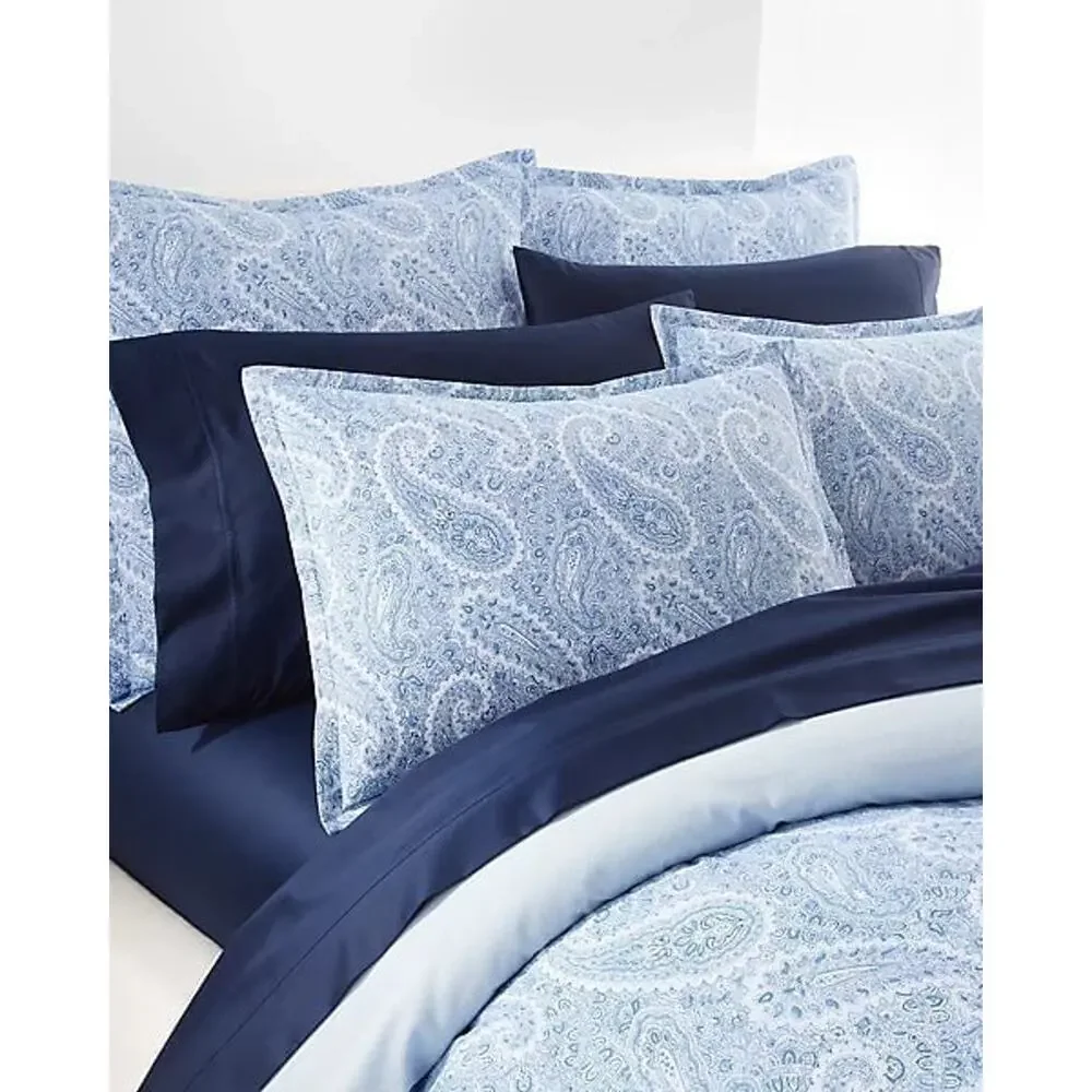 NEW❤️LAUREN RALPH LAUREN Bantry Paisley Cotton Full/Queen Duvet Cover Sets